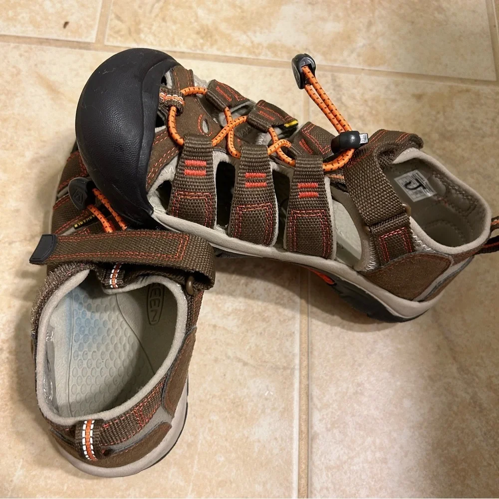 Keen Kids Outdoor Adventure Sandals - Brown and Orange